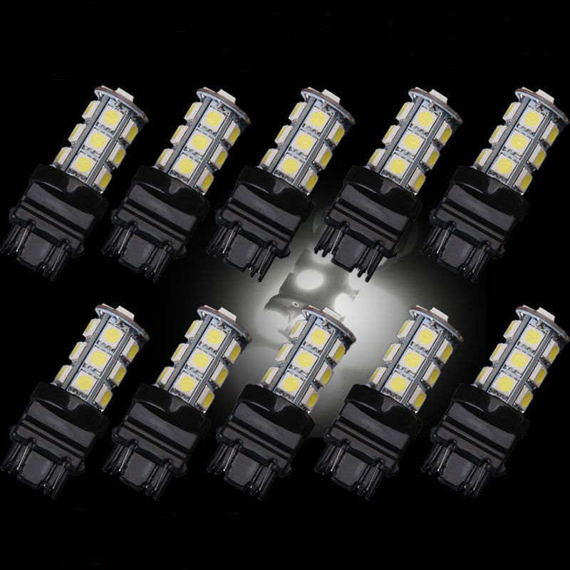 20pcs White 3157 18SMD LED Tail Brake Backup Reverse Turn Signal Light Bulb HOTSYSTEM Does Not Apply - фотография #2