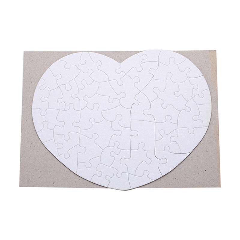 50 Set Heart Puzzle Blank 50 Sets Sublimation Blank Jigsaw Love Style Transfer Unbranded Does Not Apply - фотография #2