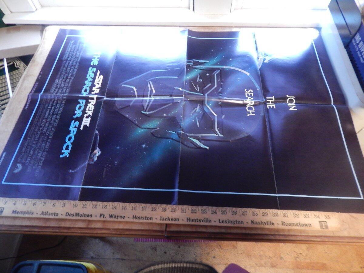 STAR TREK The Search For Spock ORIGINAL 1984 1-sheet movie poster 27 x 41, Folde Без бренда