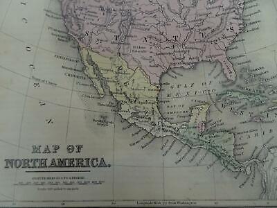 Lot 4 antique maps North America Africa New Foundland Italy Cartagena B27 Без бренда - фотография #6
