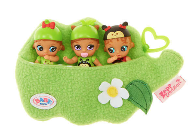 NEW! Green Pea Triplets * Baby Born Surprise Mini Babies Blind ** Rare! Sealed Baby Born Surprise