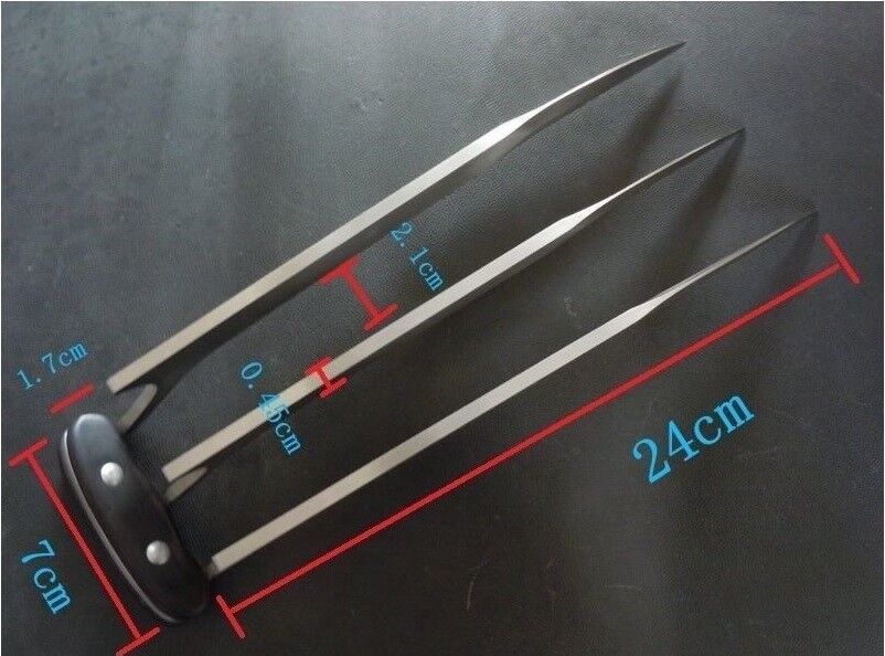 1 Pair (2 pcs) Full Size 9.45" Stainless Steel Wolverine Wolf Claws 2 lbs  Superstores - фотография #6