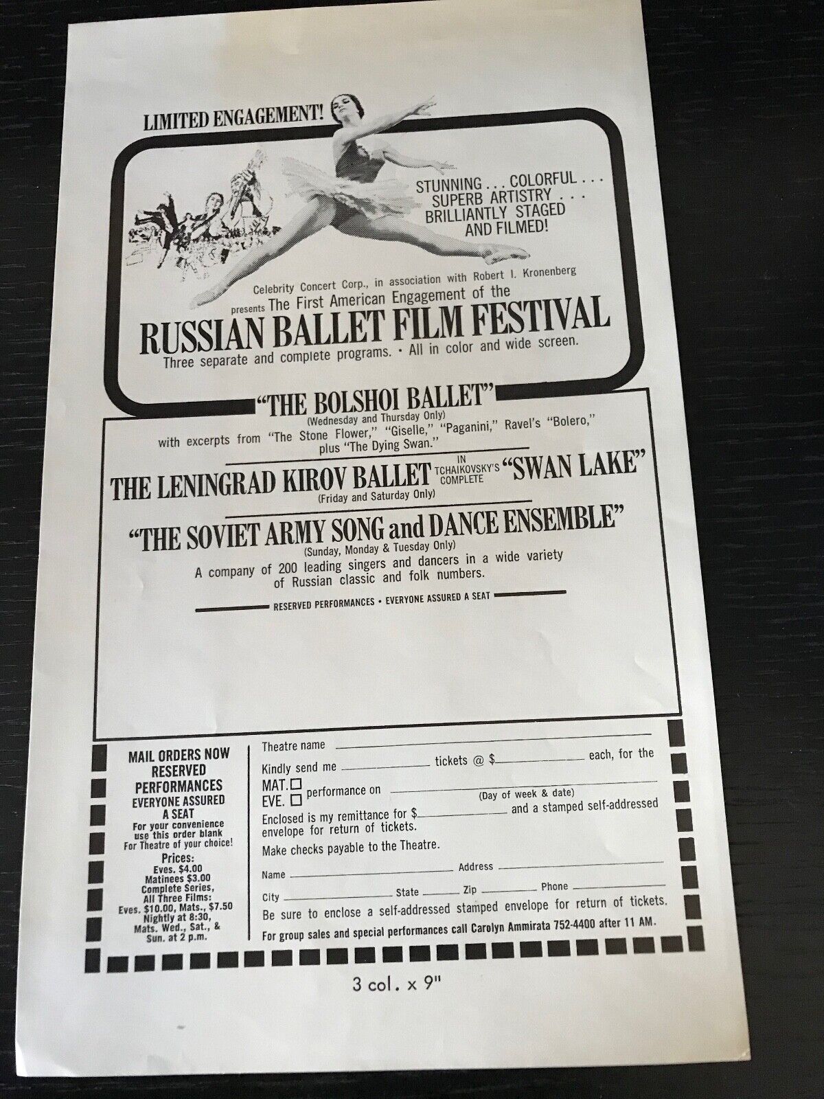 Vintage Ballet Movie Lot 4 - Ads 1973 NUREYEV film, Russian Ballet  Dance Book  Без бренда - фотография #4