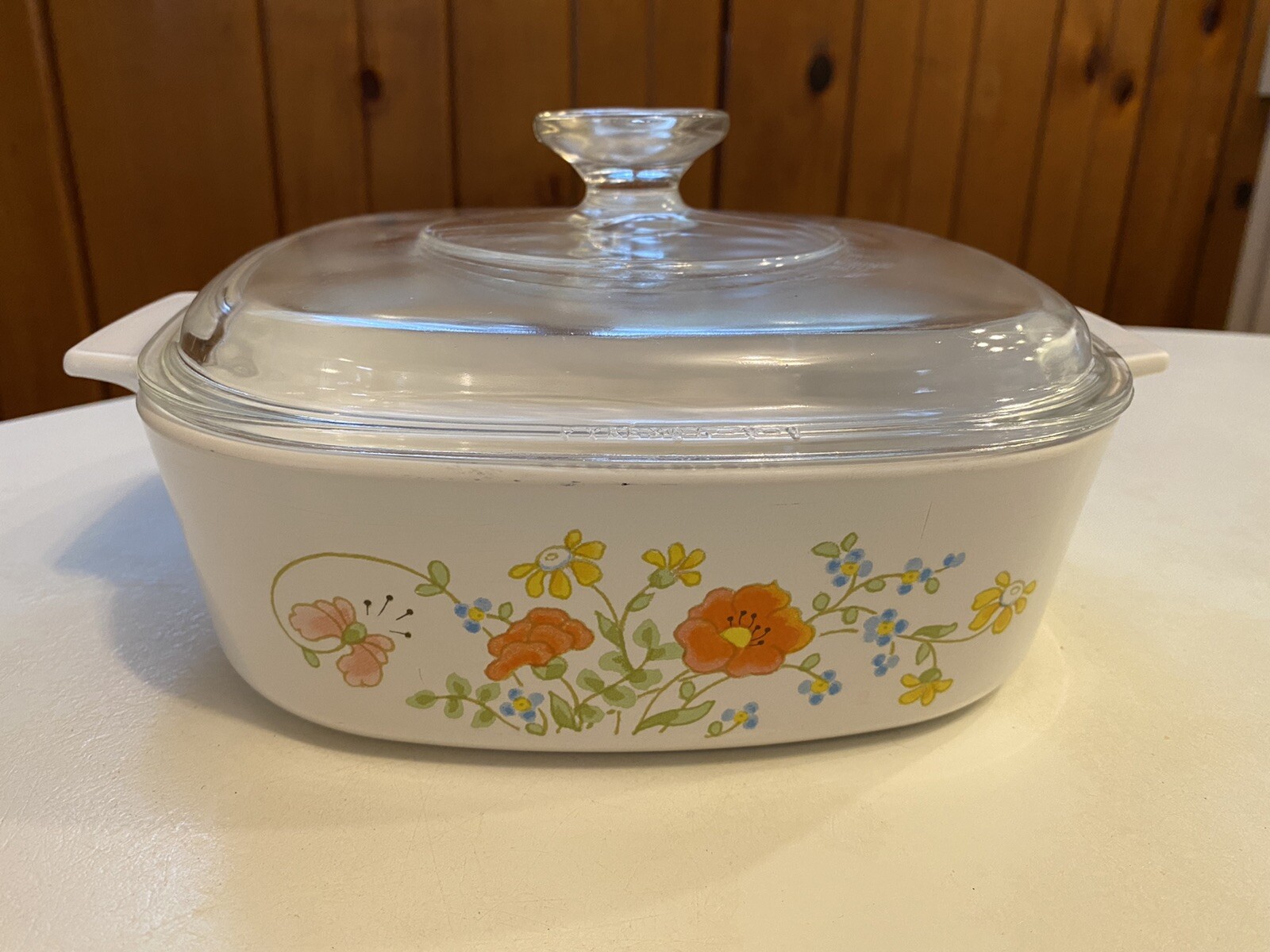 Vintage Corning Ware WILDFLOWER Casseroles & Pan Skillets w/ Pyrex Lids 10 Piece CorningWare Dish - фотография #7