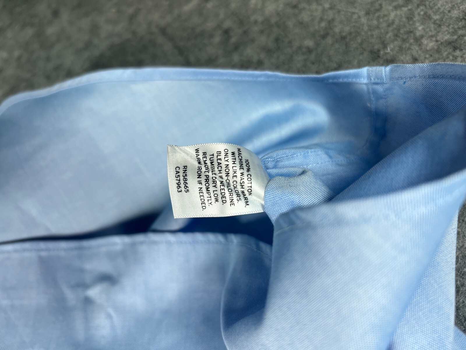 NWT Nordstrom Mens Shop Dress Shirt 16 34-35 Blue Trim Fit Non Iron Button A13 Nordstrom - фотография #14
