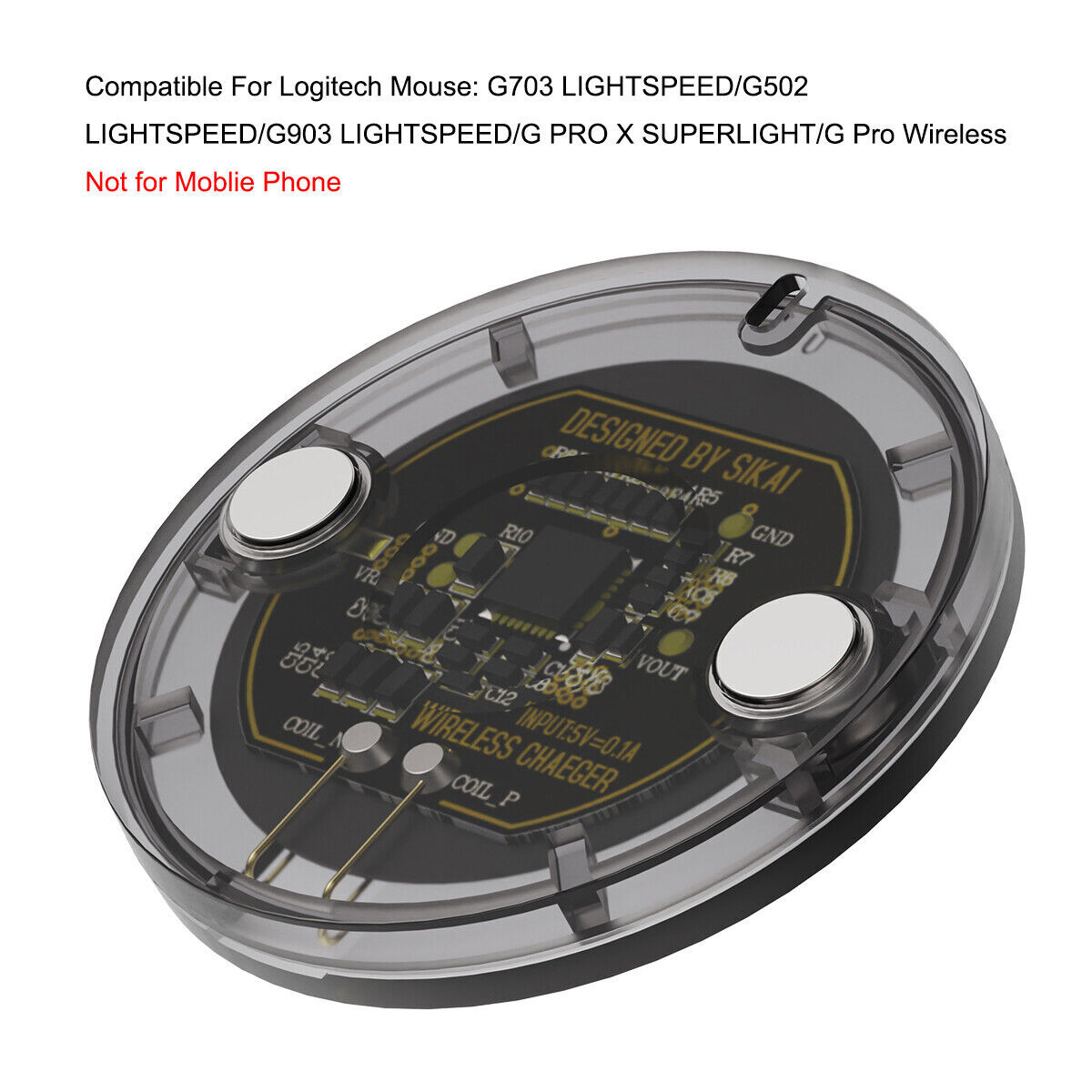 Lightweight Wireless Charging Receiver Module For Logitech G403 502 GPW Mouse Unbranded Does Not Apply - фотография #5