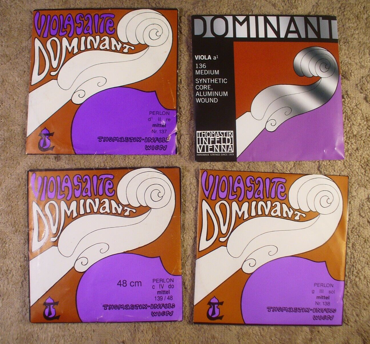 Dr Thomastik Dominant Full Size Viola String Set, Free Shipping Dr Thomastik