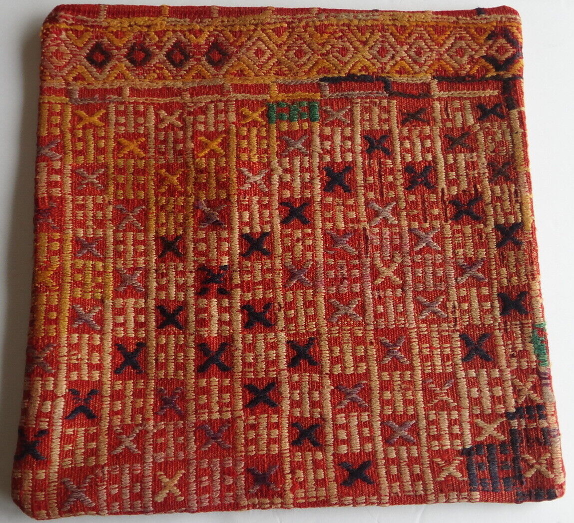 Vintage Turkish Kilim pillow cover (#50) Handmade
