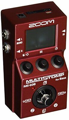 Zoom MS-60B MultiStomp Bass Guitar Effects Pedal, Single Stompbox Size, 58 Built ZOOM MS-60B