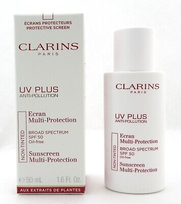 Clarins UV Plus Anti-pollution Sunscreen Multi-protection SPF50 1.6 oz. New Clarins UV Plus Anti-Pollution Sunscreen Multiprotection