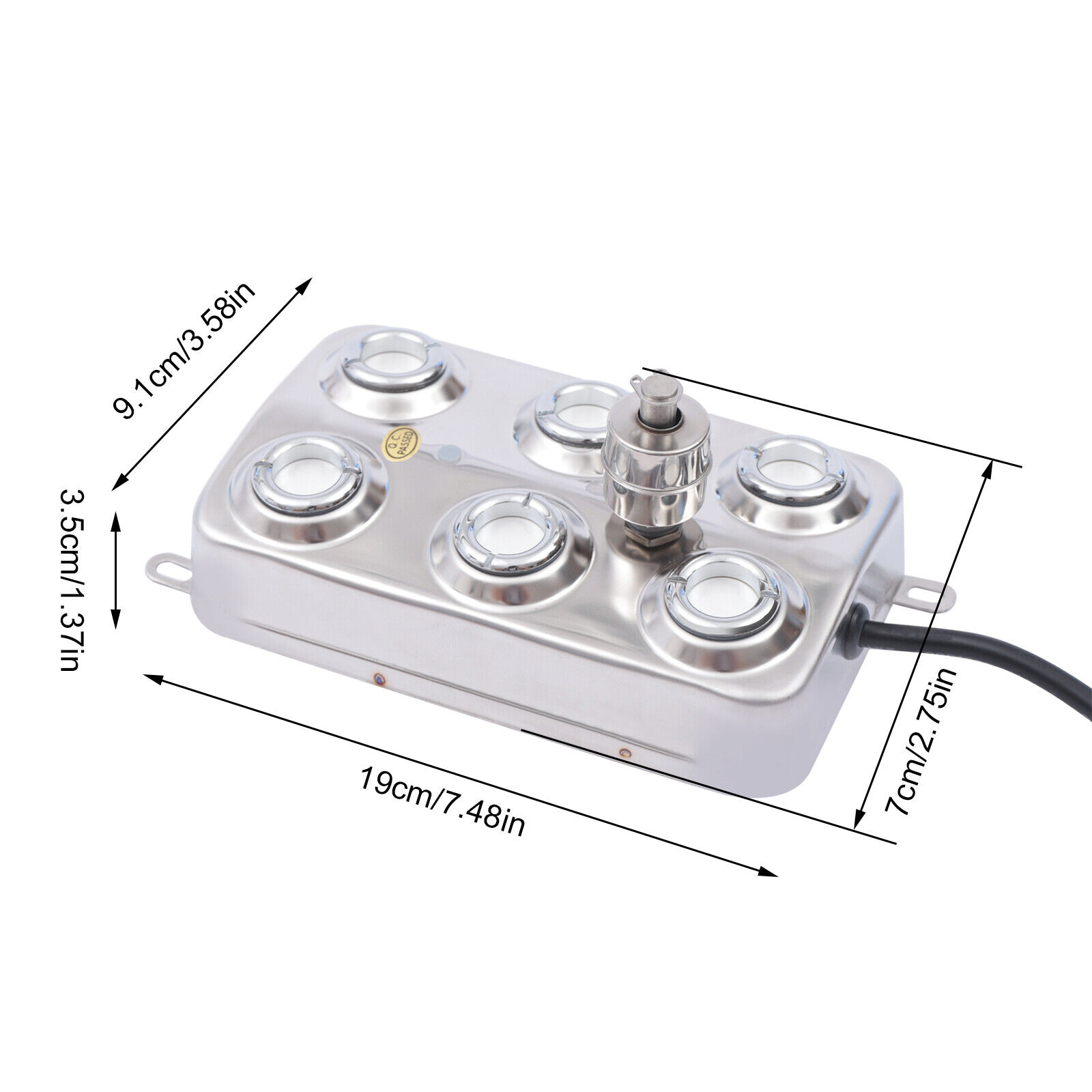 6 Heads Ultrasonic Mist Maker Fogger For Water Fountain Pond +Power Supply Unbranded Does not apply - фотография #3