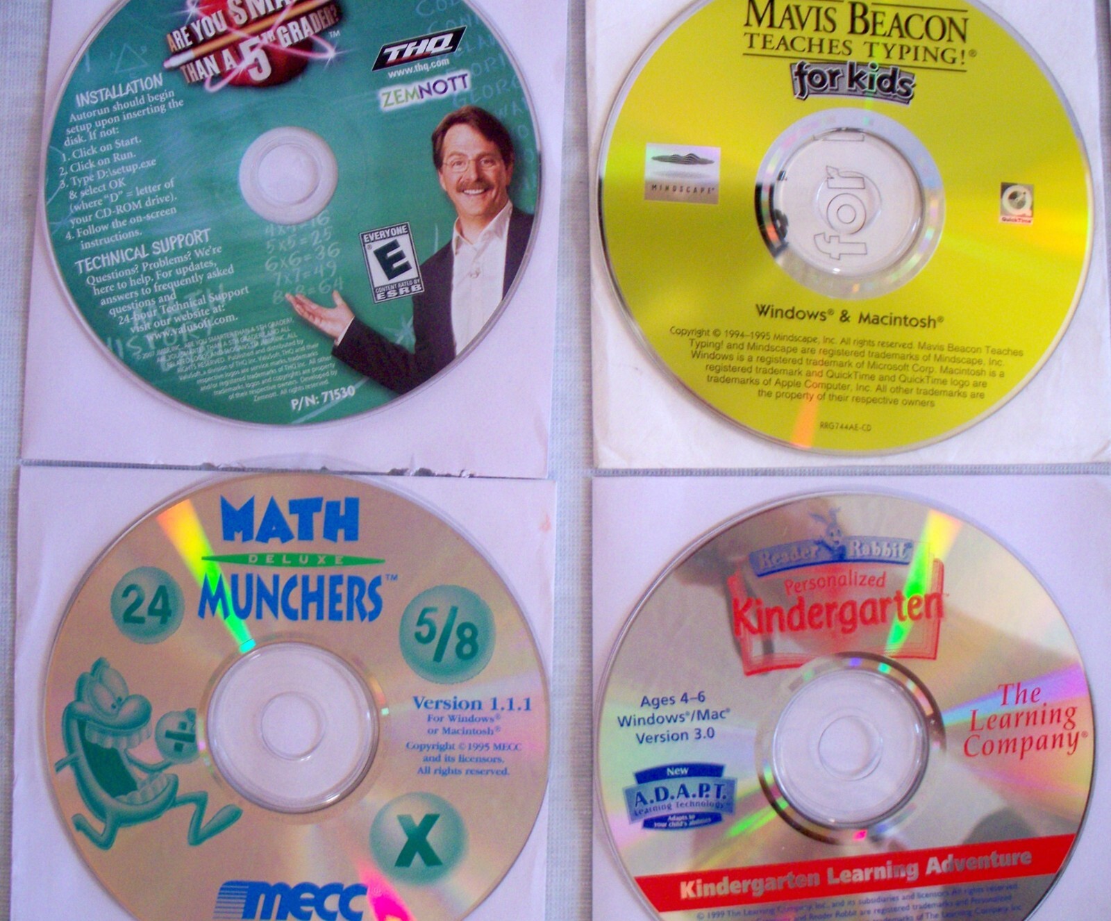 LOT OF 6 CHILDRENS EDUCATIONAL PC CD-ROM GAMES W/ MATH SPELLING TYPING WINDOWS + Individual Software - фотография #3