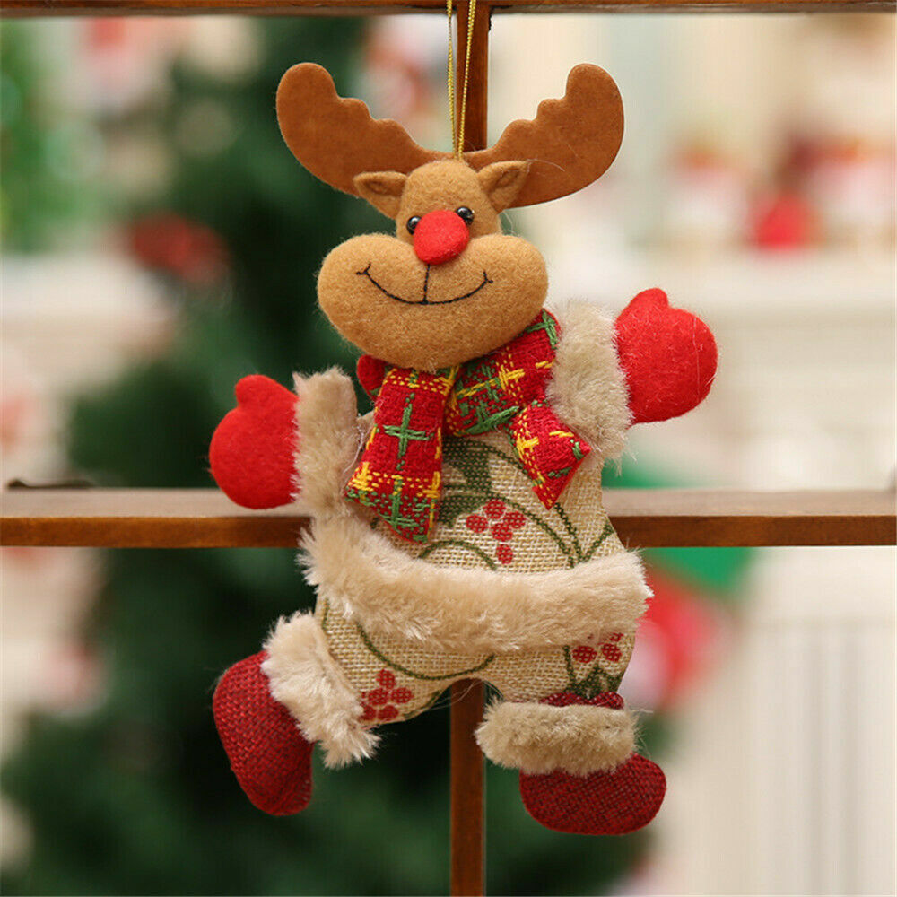 4PCS Christmas Hanging Ornament Santa Claus Xmas Tree Snowman Doll Decor Gift US Unbranded Does Not Apply - фотография #7