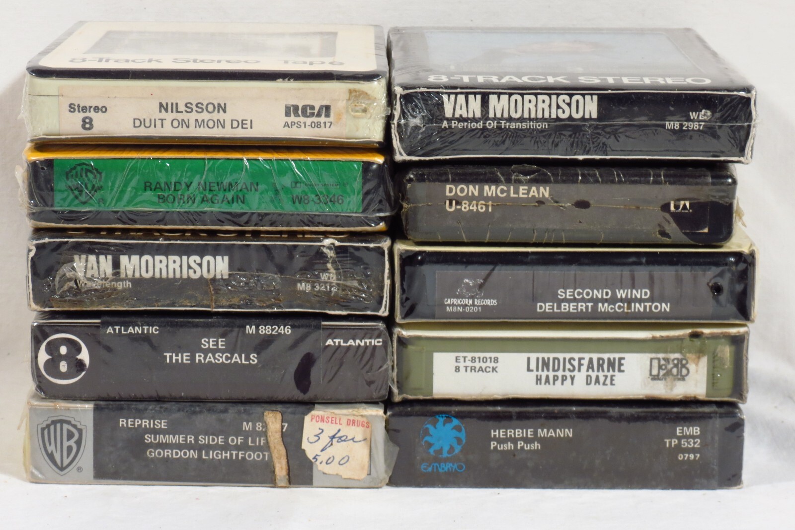 LOT of 20 (#3) US 8-Track tapes STILL SEALED - Rock, Soul, Folk, Jazz Без бренда - фотография #3