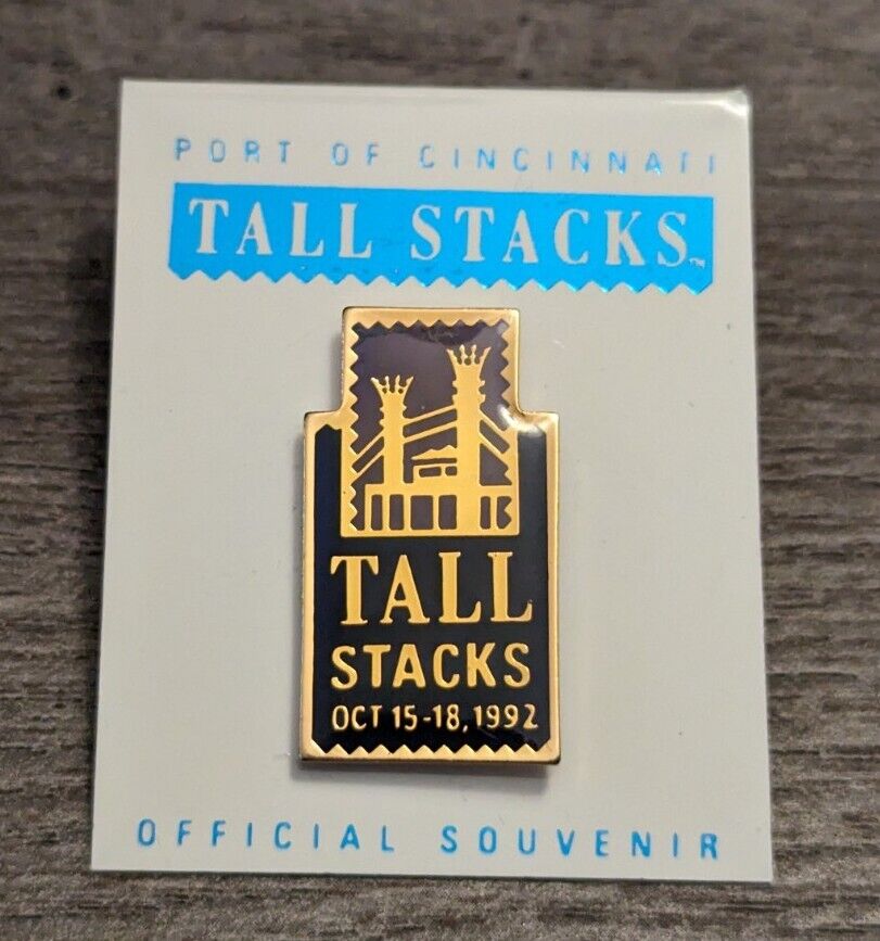 Port Of Cincinnati Ohio Tall Stacks Festival Oct 15-18 1992 Souvenir Lapel Pin Без бренда - фотография #2