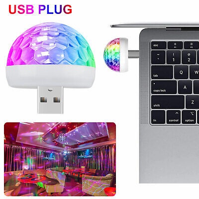 2x Car Bar Mini USB Disco Ball Interior DJ Party Light Colorful Sound Activated Partsdom Does Not Apply - фотография #3