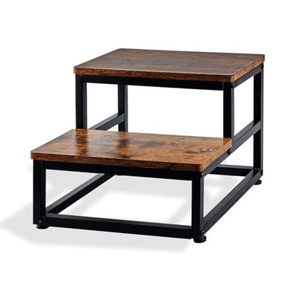 Wooden Step Stool Bed Steps for High Beds for 15.7“Lx15.4"Wx11.8"H Two Step Does not apply Does Not Apply - фотография #2