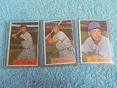 COLLECTION OF 7 BOWMAN VINTAGE 1954 BASEBALL TRADING CARDS EXCELLENT IN SLEEVES Без бренда - фотография #10