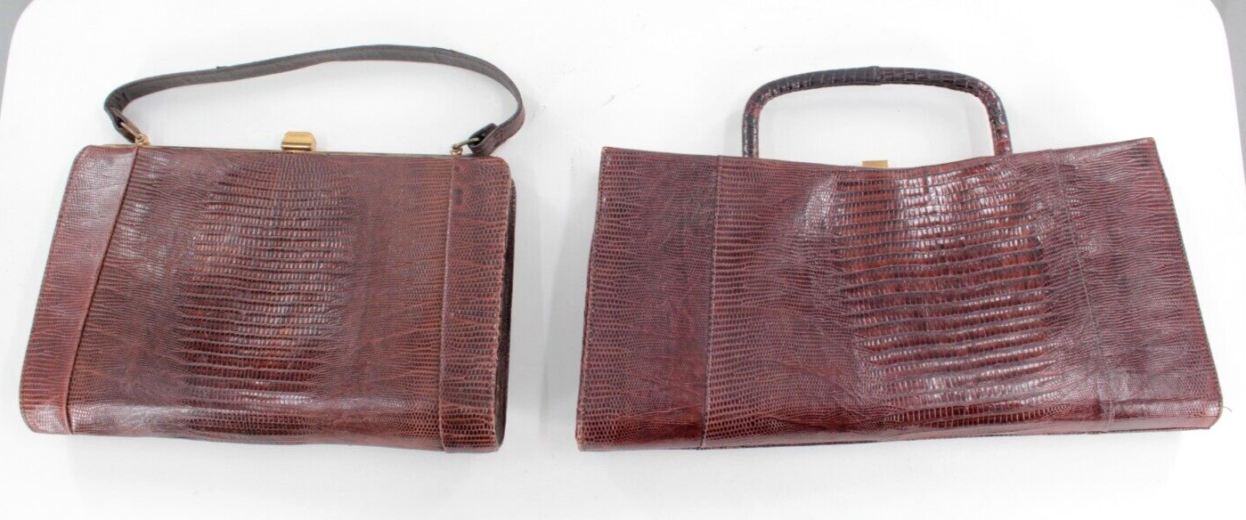Vtg Women's Purse Lot Of 18 Hand Bags 30s To 50s Era 1930s 1950s Purses Unbranded - фотография #15