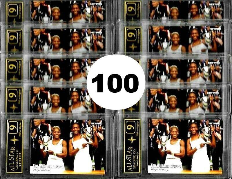 100x Serena Venus The Williams Sisters 2003 Net Pro Rookie Cards #51 ASG 9 NM Без бренда