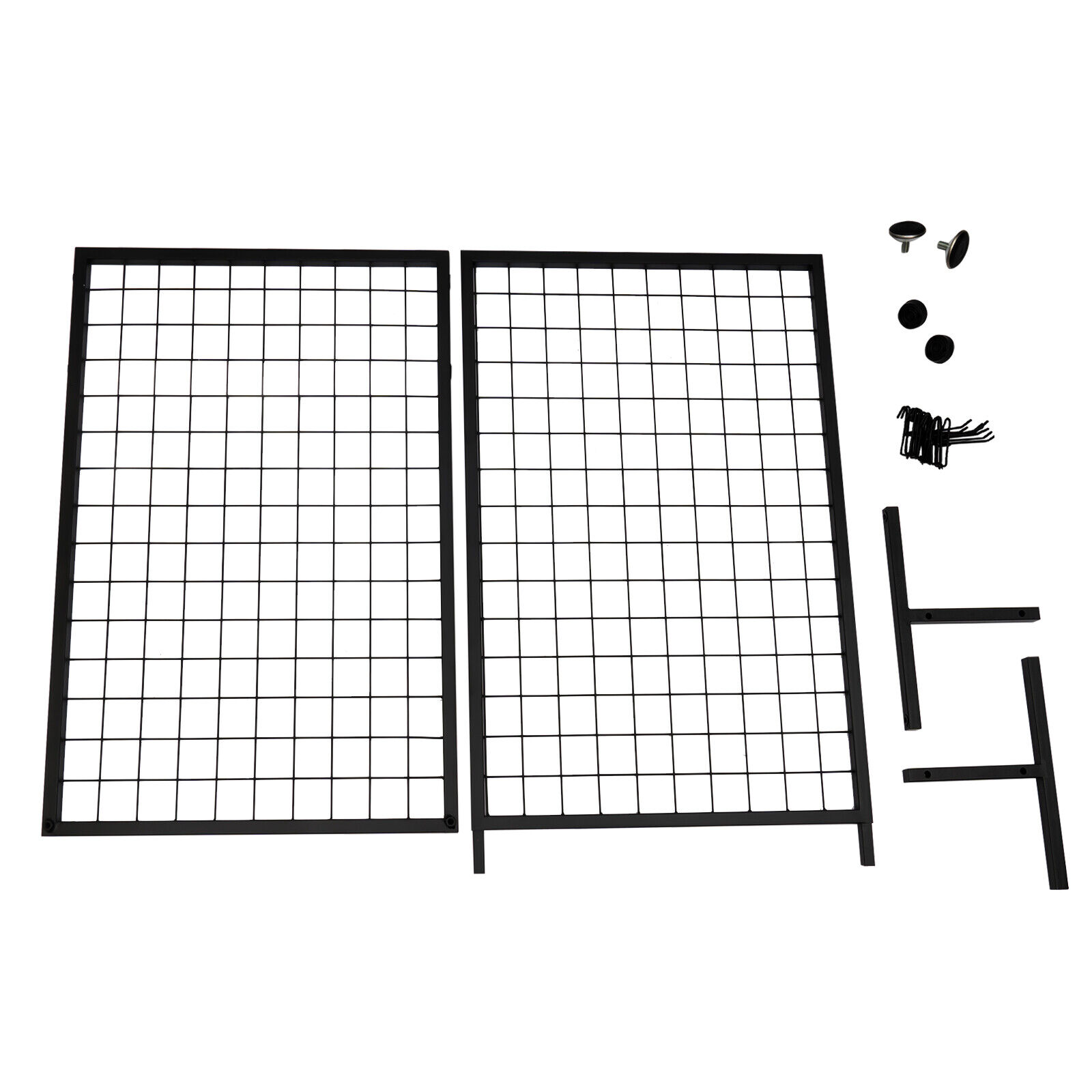 2*2 Inch Foldable Wire Grid Panel Display Rack With 10 Hooks For Craft Art Show N/A N/A - фотография #3