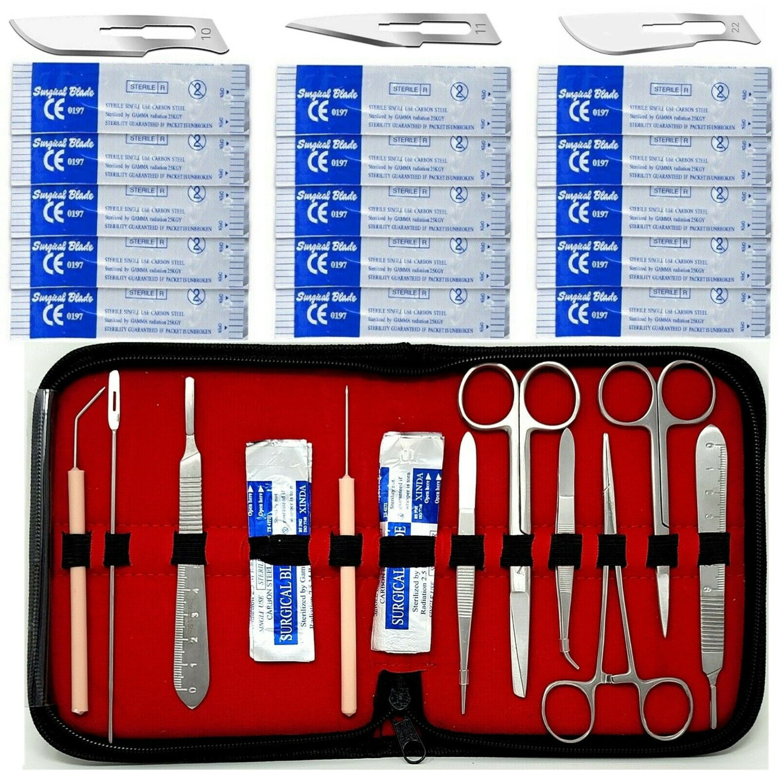 Surgical Suture Kit Basic First Aid Set Suture Emergency Trauma Survival Pack HTI Does Not Apply - фотография #3