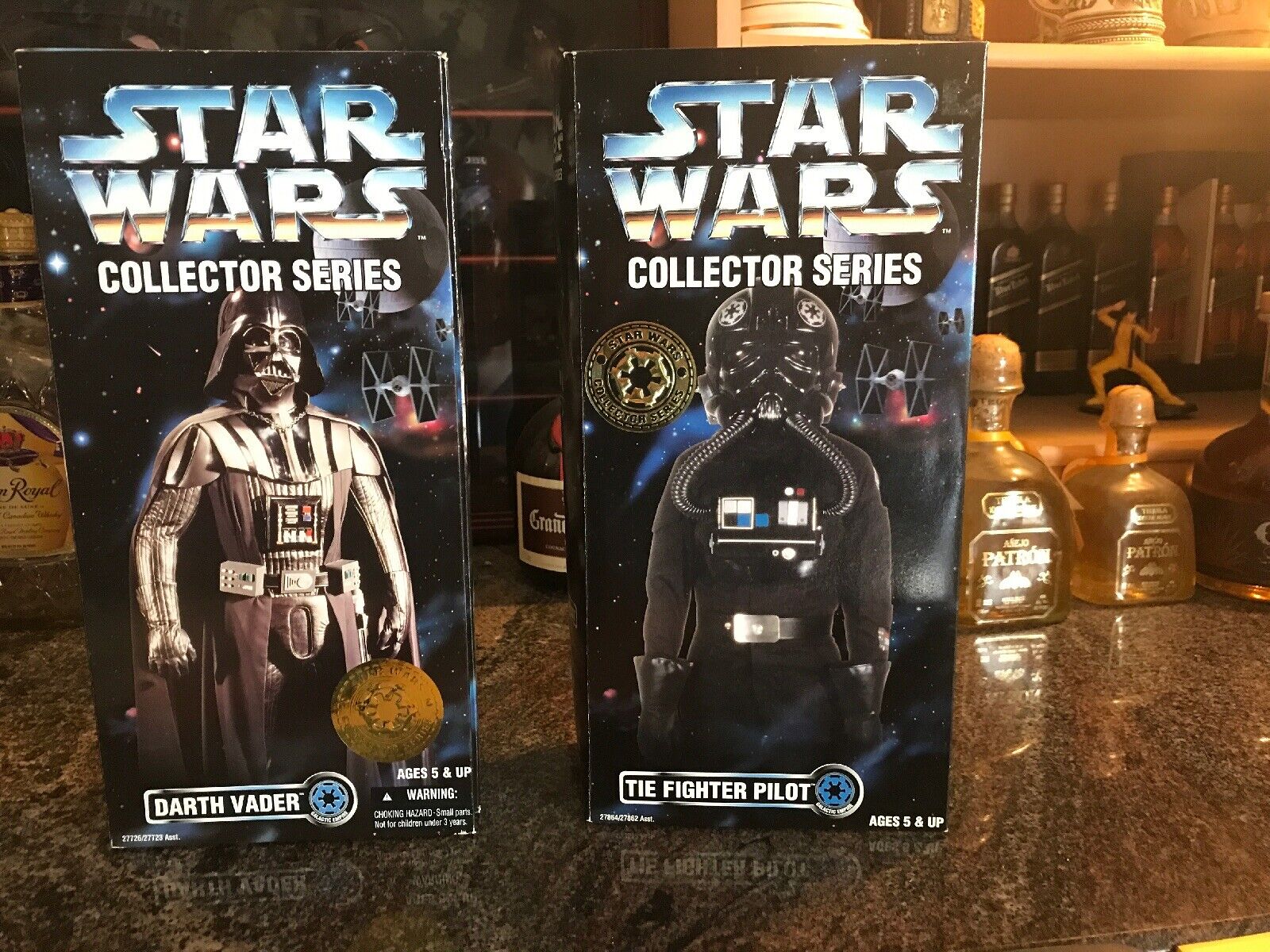 STAR WARS COLLECTOR Series DARTH VADER and TIE PILOT 12 inch action figure (NIB) Kenner