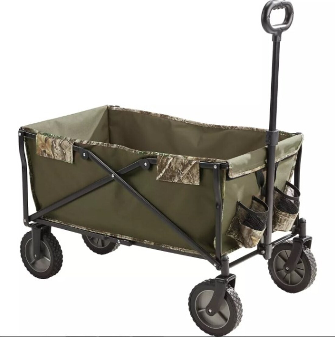 Outdoors Collapsible Folding Sports Multipurpose Wagon Cart with Removable Bed Unbranded - фотография #2