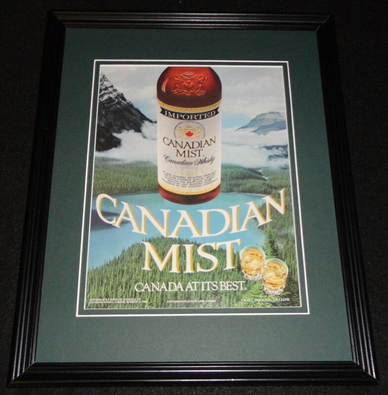 1986 Canadian Mist Whisky Framed 11x14 ORIGINAL Advertisement Без бренда