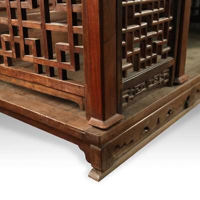 RARE ANTIQUE CHINESE WEDDING BED CARVED ROSEWOOD MIRROR FURNITURE CHINA 19TH C.  Без бренда - фотография #8
