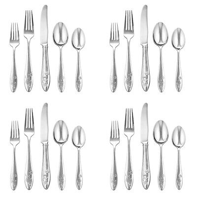 Lenox Butterfly Meadow 18/10 Stainless 20pc. Flatware Set (Service for Four) Lenox LF BUMEA/5PPSX4