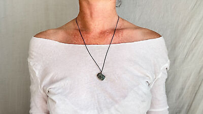 Ancient Jade Face Pendant Necklace. Zapotec. 1433 maria belen - фотография #2
