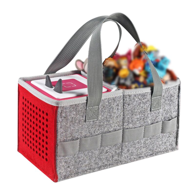 Travel Felt Bag Large Capacity Grey Storage Bag For Tonies Box Starter Set US Unbranded Does Not Apply