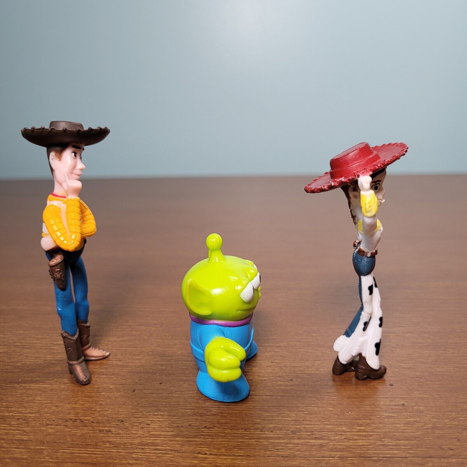 Disney Pixar Toy Story Woody hand on chin Jessie hand on Hat Alien 3 Figures Lot Disney - фотография #4