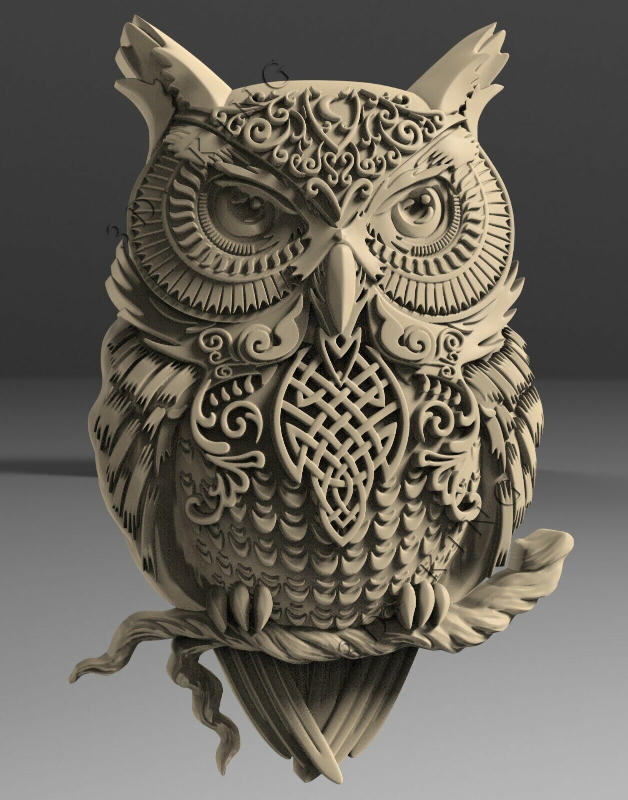 16 PCS 3D STL Models OWL THEME for CNC ROUTER Engraver Carver ASPIRE V Carve Без бренда - фотография #11