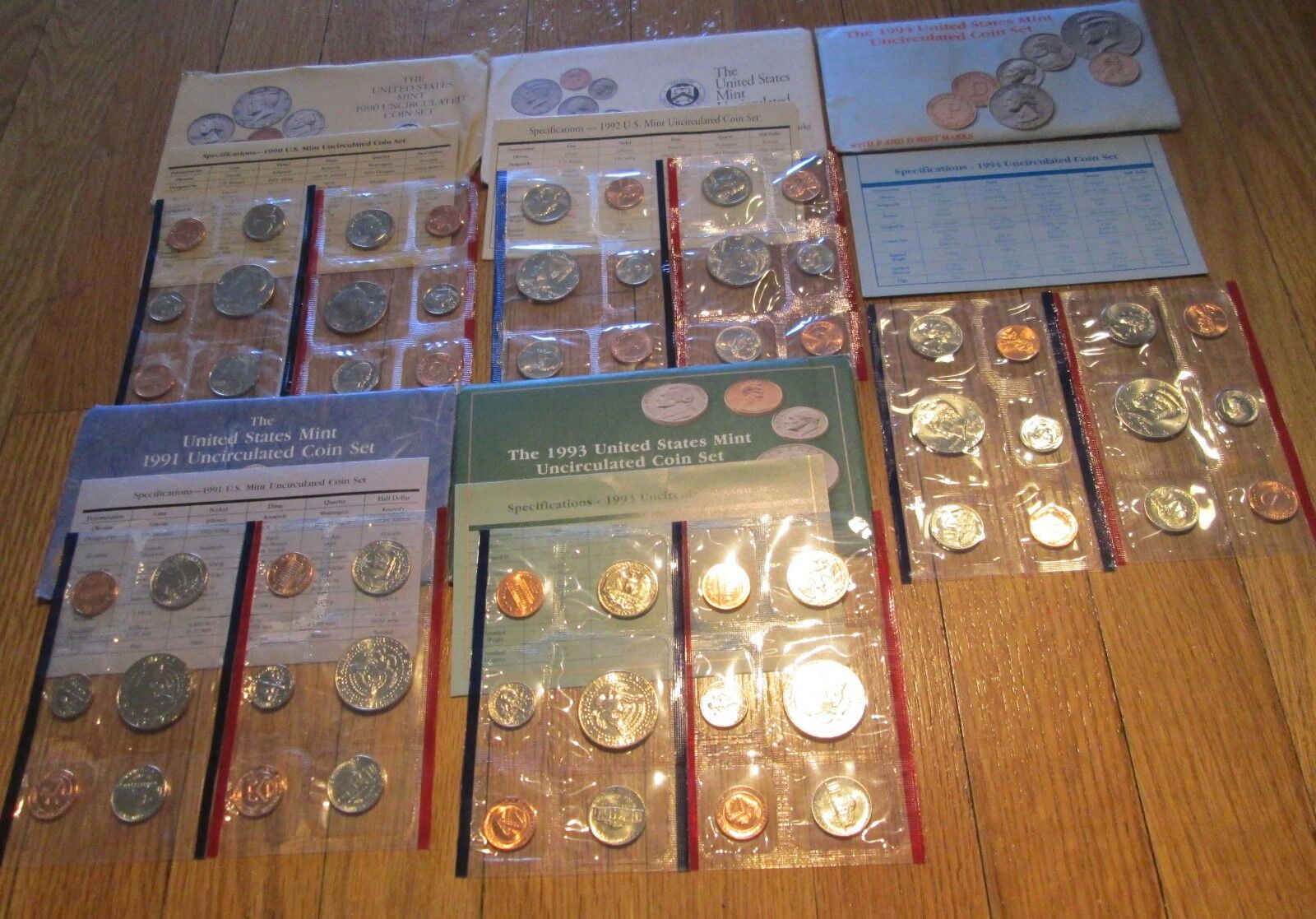 1968 to 1981 US Mint Mint Sets 14 sets P & D Uncirculated COA Good value Без бренда - фотография #6
