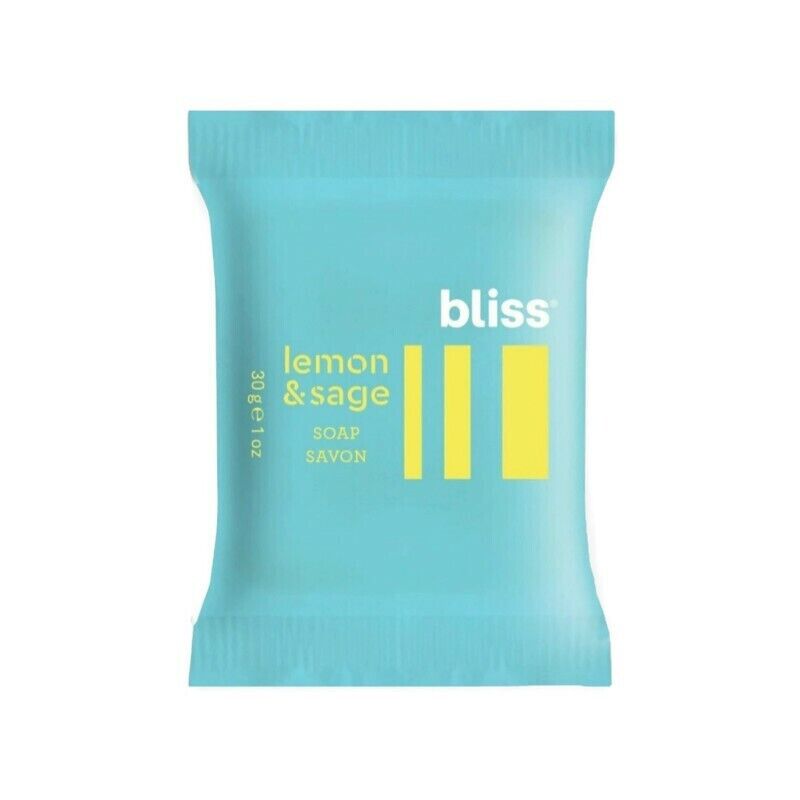 5 Bliss Lemon + Sage French Milled Facial Bar Soap 1 oz. Each Hotel Travel Size Bliss - фотография #10