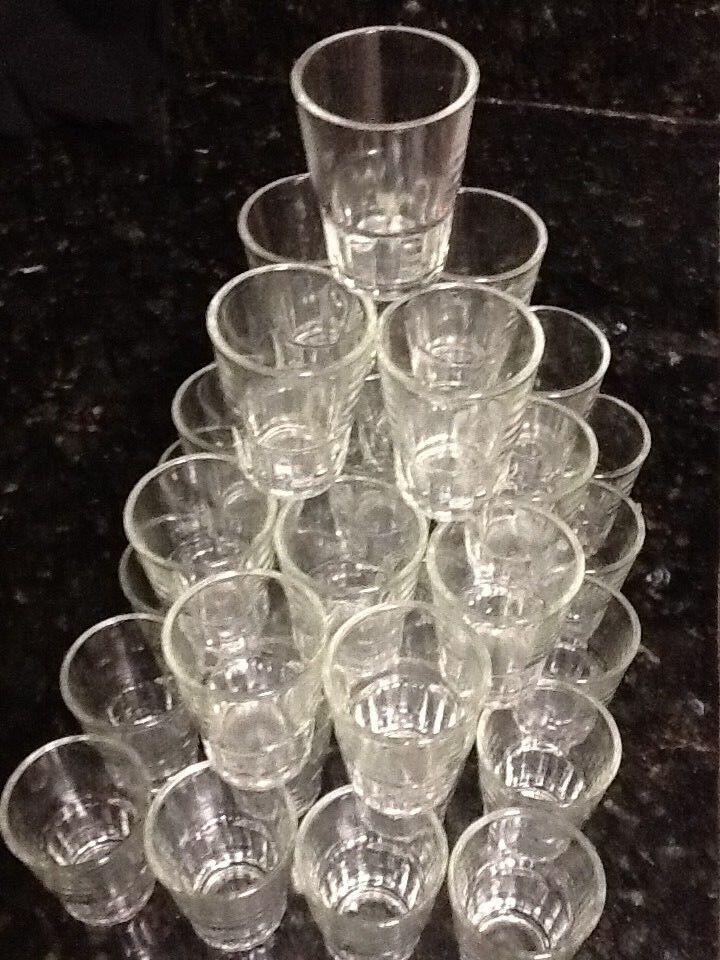 Lot 36 pc Shot Glasses Glass Barware Shots Drink Whiskey Tequila Vodka 3 Doz  Unbranded - фотография #7