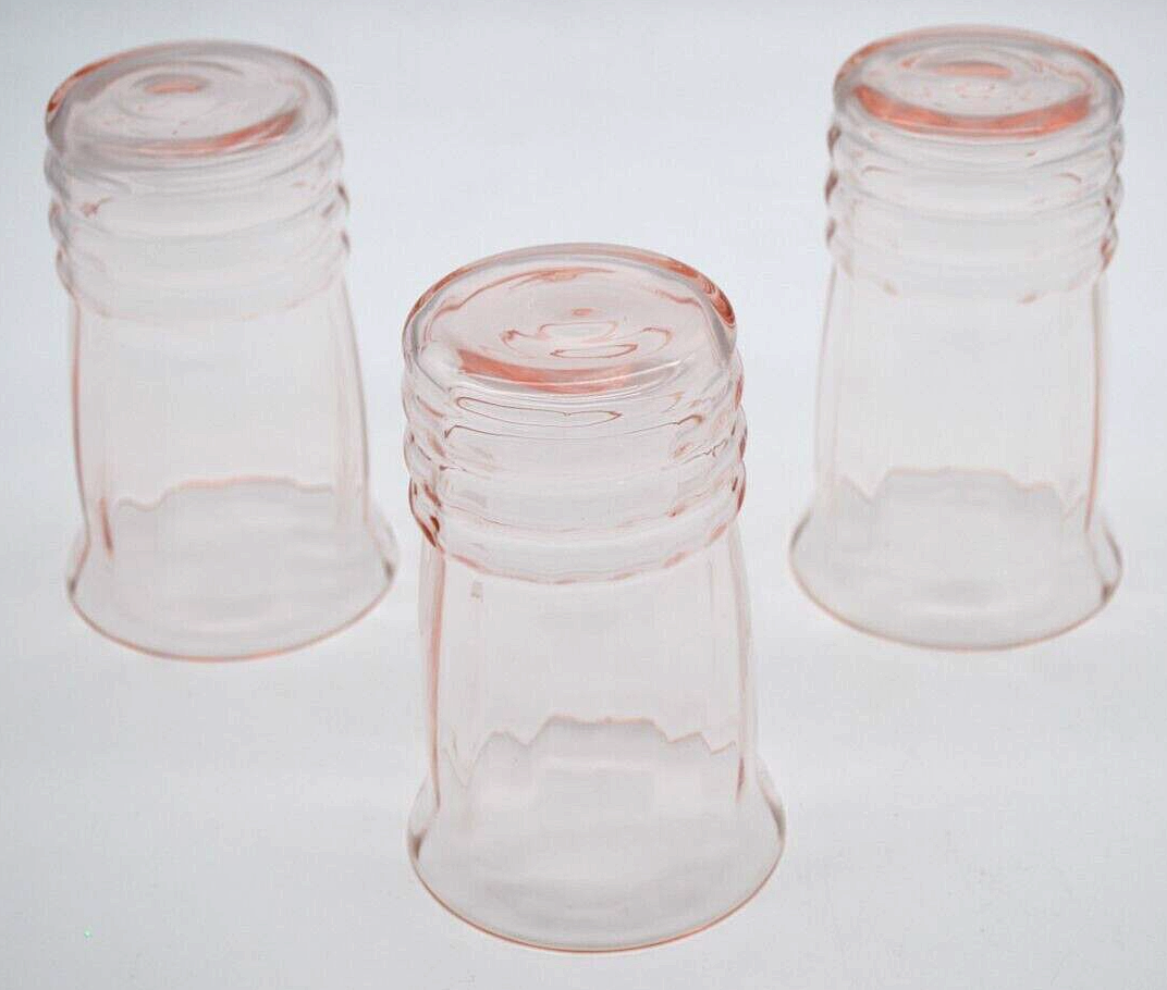 Louie Weston Tiffin WATERMELON Pitcher +6 glass Tumbler Set Ribbed Optic Uranium Weston, Louie, Tiffin, or West Virginia Specialty Glass Co Pitcher /Jug and Tumblers Set - фотография #22