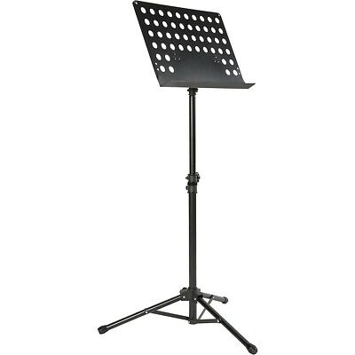 Musician's Gear Tripod Orchestral Music Stand Perforated Black - 2 Pack Musician's Gear MST40-2PACK - фотография #2