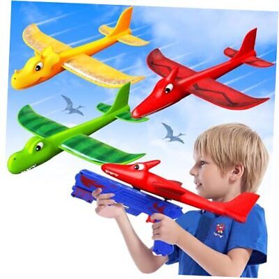 Dinosaur Airplane Launcher Toys for Boys: 3 Pack Dino Foam Airplanes Outdoor  Does not apply Does Not Apply - фотография #7