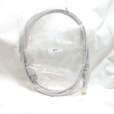 Lot of 3 6Ft USB Cord 2.0 High-Speed Data Transfer A-A Male Shielded 75°C White MSL - фотография #6