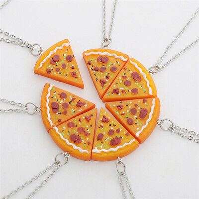 1pcs Pizza Pendant Necklaces for Men Women Family Friendship Jewelry GiftSG Unbranded //