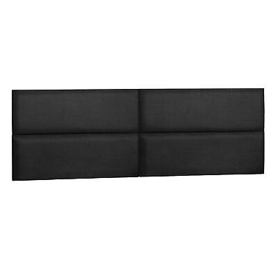 38" x 11.5" Upholstered Wall Mounted Headboard Panels, 12 PCs, Black Onebigoutlet does not apply - фотография #7