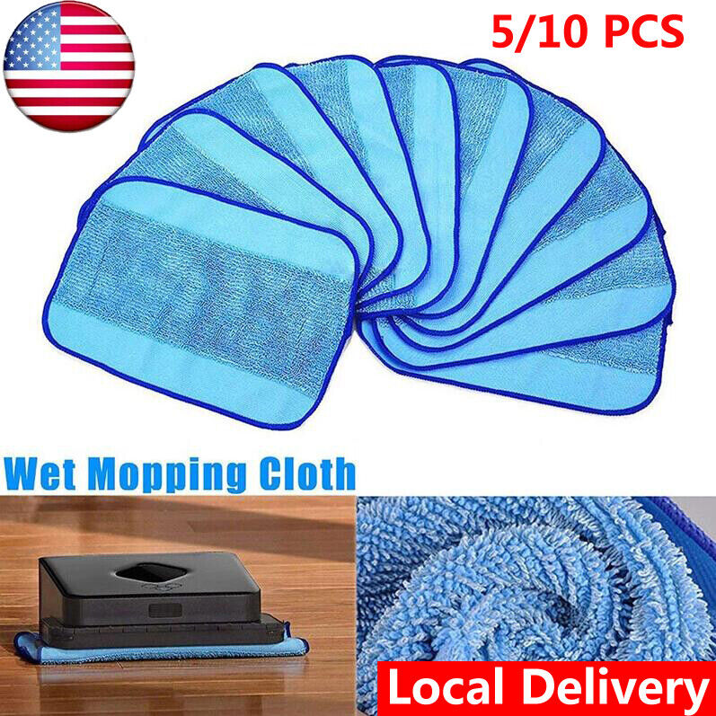 5/10PCS Mopping Cloth Wet Pads for iRobot Braava 380 380t 320 Mint 4200 Mop Pad Unbranded Does Not Apply