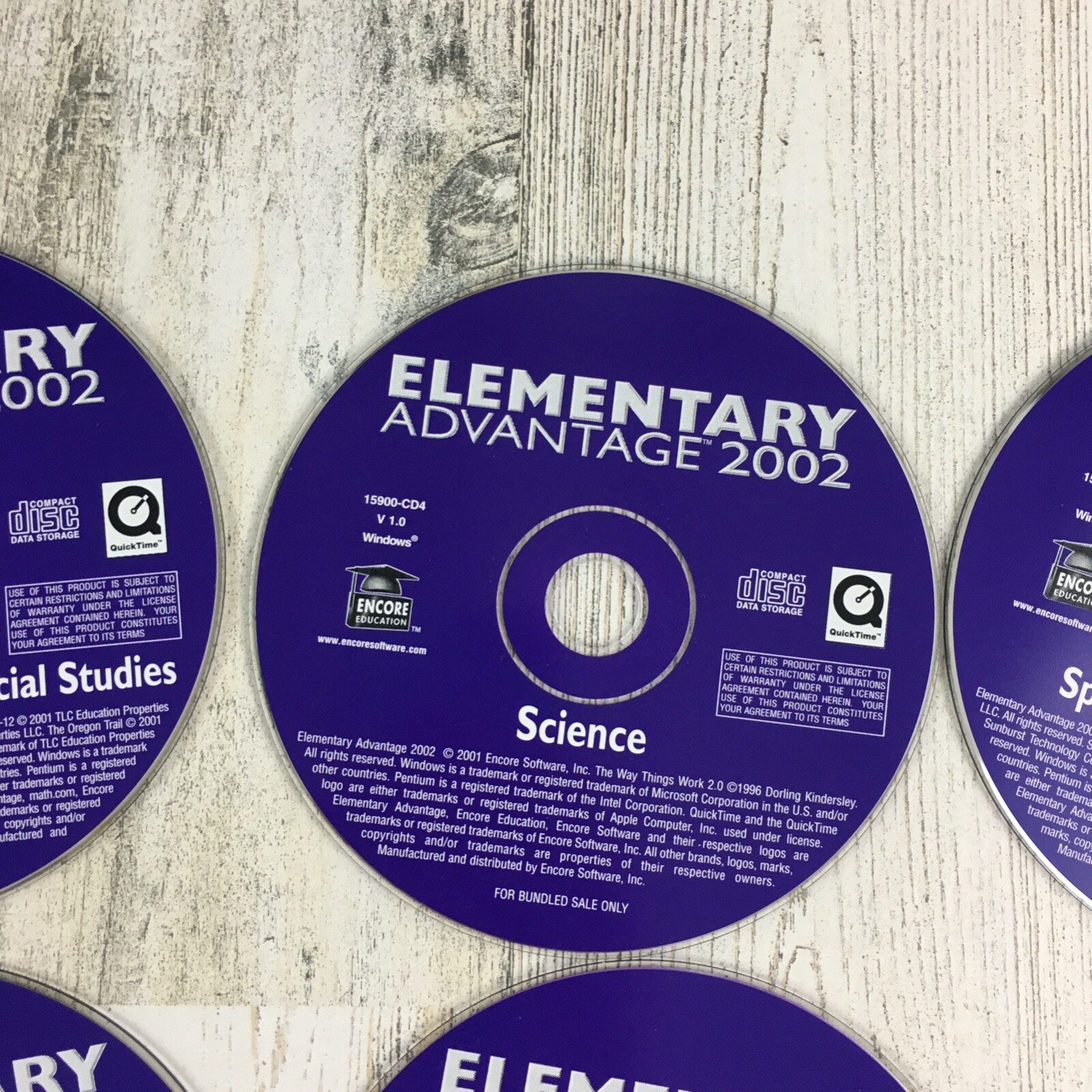 Elementary Advantage 2002 Lot of 6 Disc Set PC CD-ROM Kids Educational Games Elementary Advantage 12315465 - фотография #3