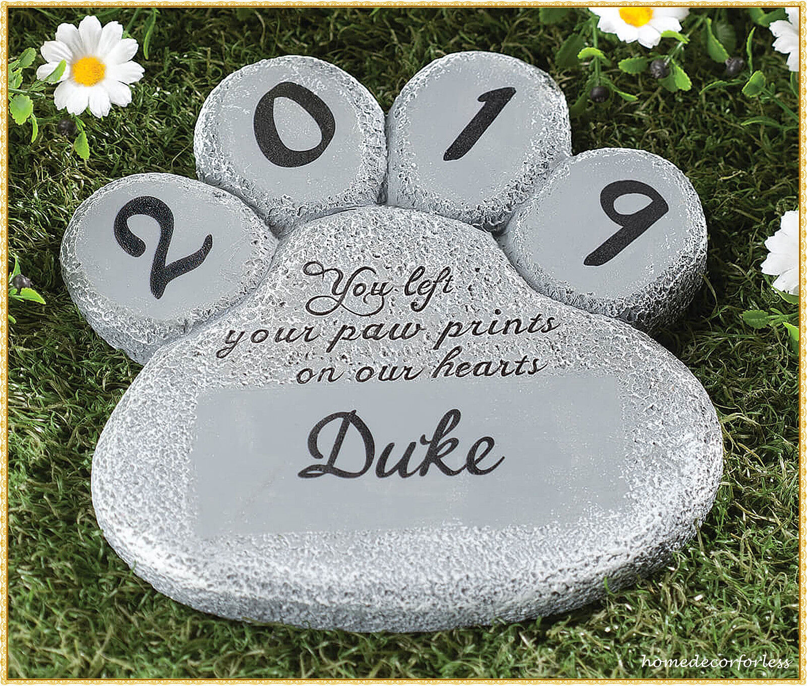 PERSONALIZED Paw Print Dog Cat Pet Memorial Grave Marker Garden Stepping Stone HDFL 355481 - фотография #9