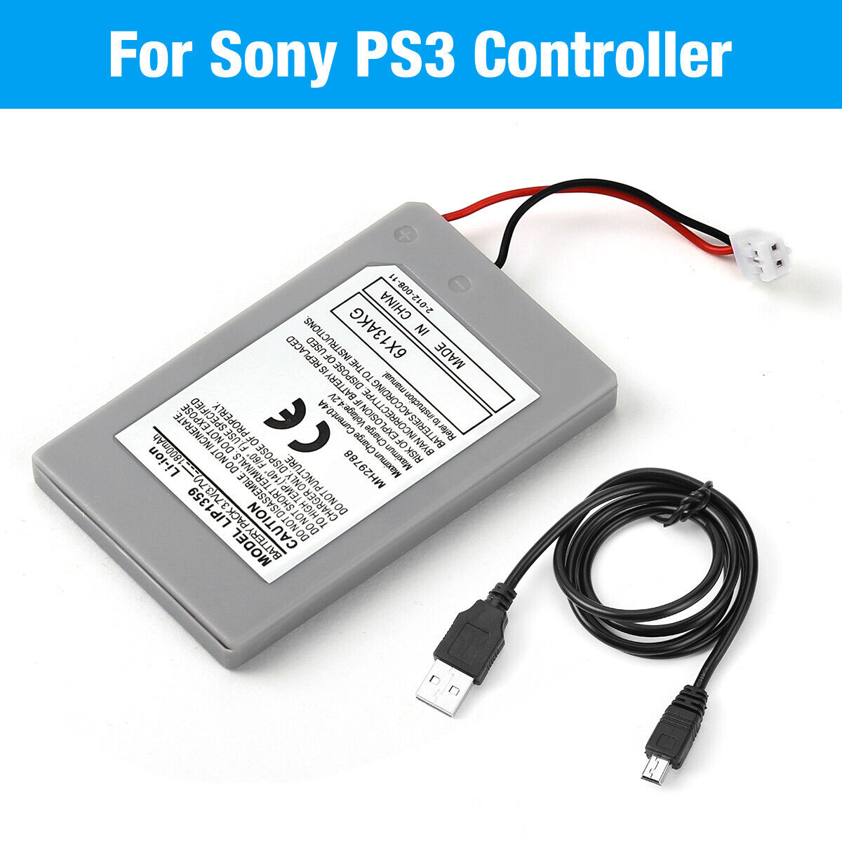 New 1800mAh Rechargeable Battery For Sony Playstation 3 PS3 Wireless Controller Unbranded - фотография #2