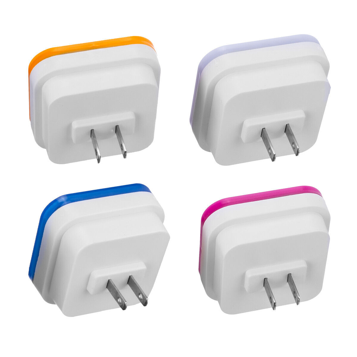 4Pcs LED Induction Sensor Night Light AC Outlet Plug-In Indoor Wall Stair Lamp Housmile - фотография #12