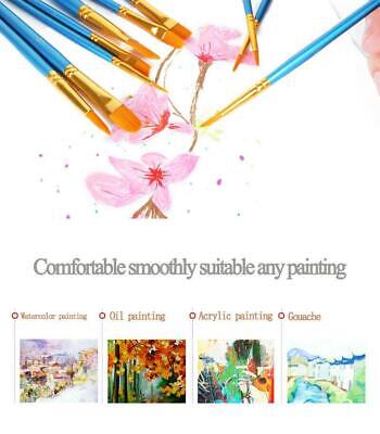 10Pcs Set paint by numbers brushes Watercolor / Gouache Paint  MakerUSA Does Not Apply - фотография #7